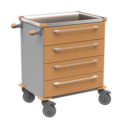 MOBI 04 N vozík zdravotnický plast ABS - hnědobéžová