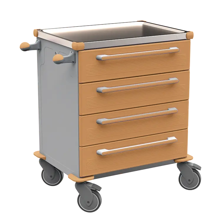 MOBI 04 N vozík zdravotnický plast ABS - hnědobéžová