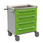 MOBI 04 N vozík zdravotnický plast ABS - zelená