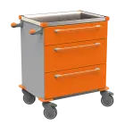MOBI 05 N vozík zdravotnický plast ABS - oranžová