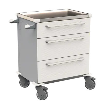 MOBI 05 N vozík zdravotnický plast ABS - bílá