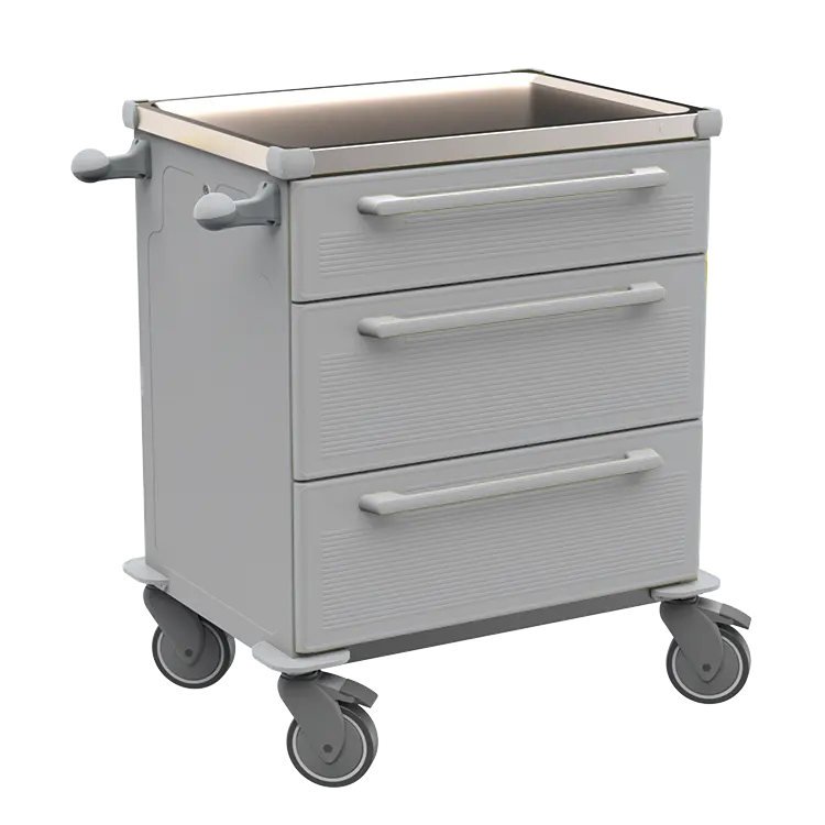 MOBI 05 N vozík zdravotnický plast ABS - šedá