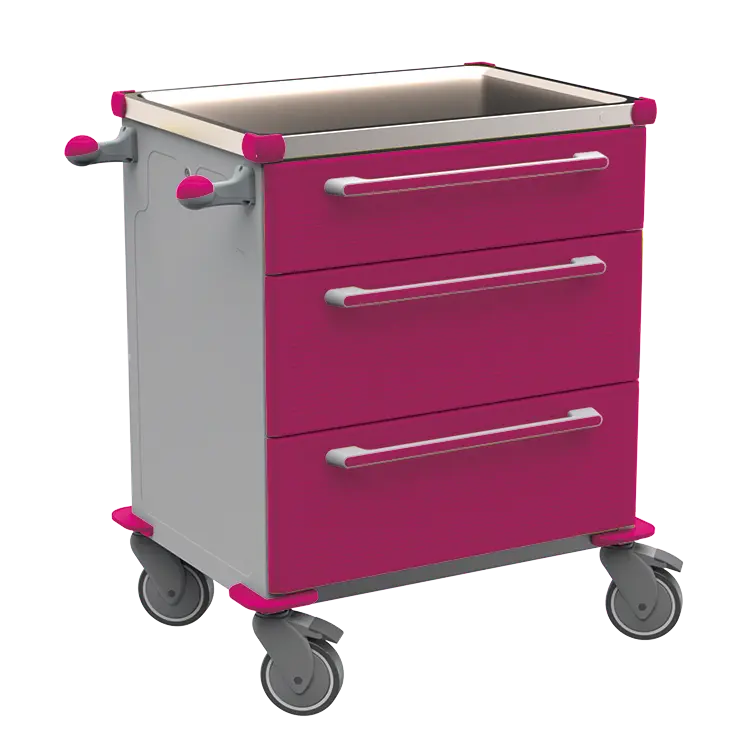 MOBI 05 N vozík zdravotnický plast ABS - fialová