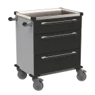 MOBI 05 N vozík zdravotnický plast ABS - černá