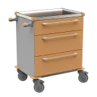 MOBI 05 N vozík zdravotnický plast ABS - hnědobéžová