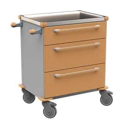 MOBI 05 N vozík zdravotnický plast ABS - hnědobéžová