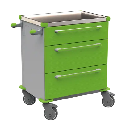 MOBI 05 N vozík zdravotnický plast ABS - zelená