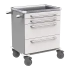 MOBI 06 N vozík zdravotnický plast ABS - bílá