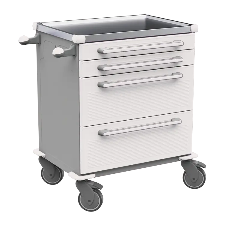 MOBI 06 N vozík zdravotnický plast ABS - bílá