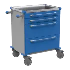 MOBI 06 N vozík zdravotnický plast ABS - modrá