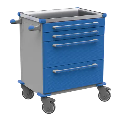 MOBI 06 N vozík zdravotnický plast ABS - modrá