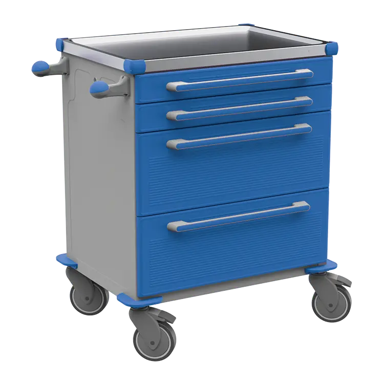 MOBI 06 N vozík zdravotnický plast ABS - modrá