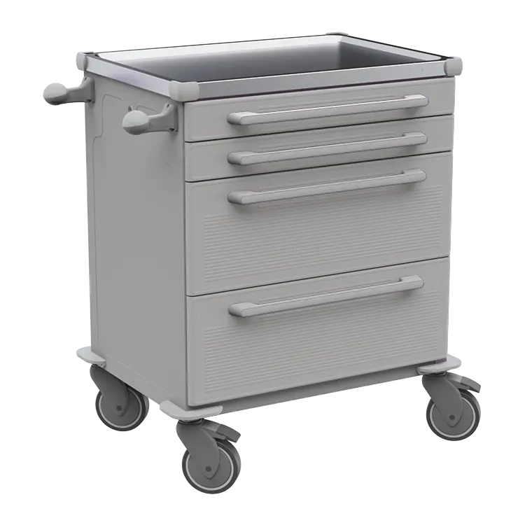 MOBI 06 N vozík zdravotnický plast ABS - šedá