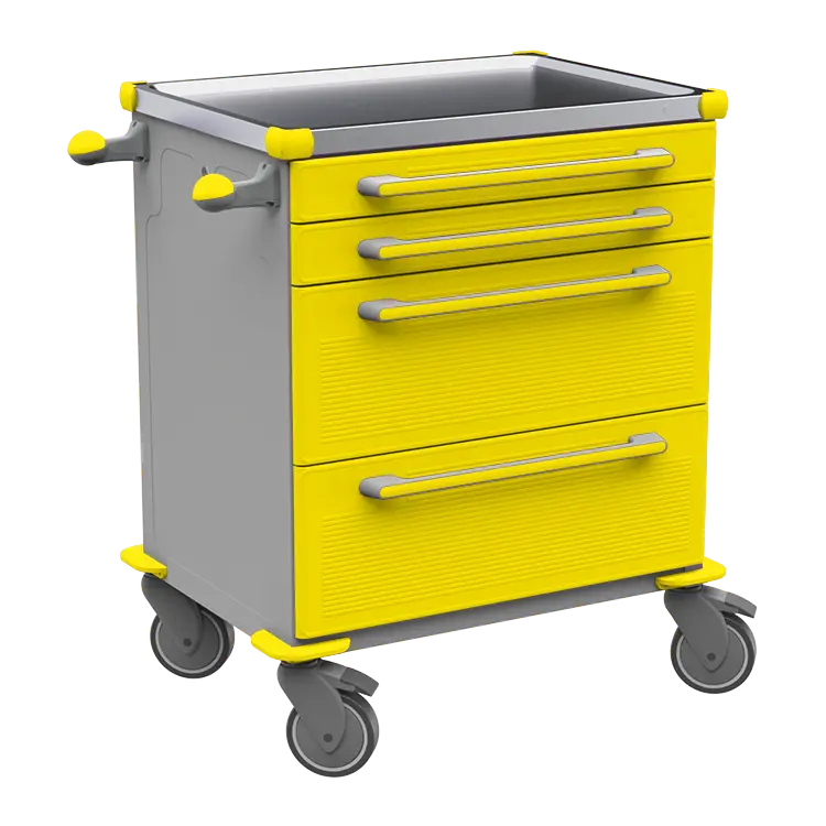 MOBI 06 N vozík zdravotnický plast ABS - žlutá