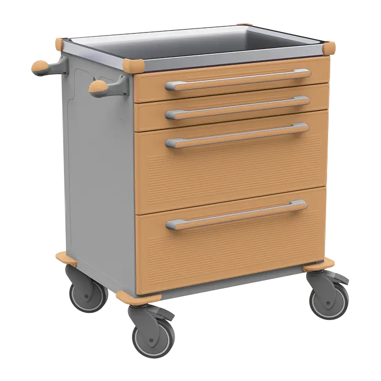 MOBI 06 N vozík zdravotnický plast ABS - hnědobéžová