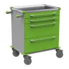 MOBI 06 N vozík zdravotnický plast ABS - zelená