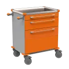 MOBI 07 N vozík zdravotnický plast ABS - oranžová