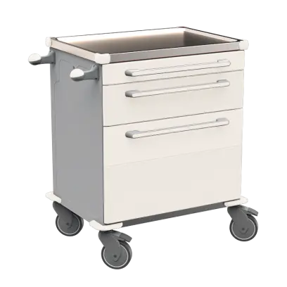 MOBI 07 N vozík zdravotnický plast ABS - bílá