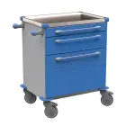 MOBI 07 N vozík zdravotnický plast ABS - modrá