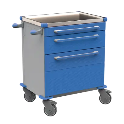 MOBI 07 N vozík zdravotnický plast ABS - modrá