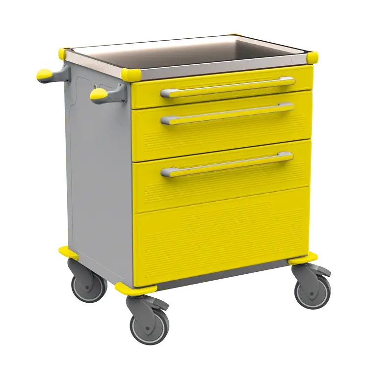 MOBI 07 N vozík zdravotnický plast ABS - žlutá