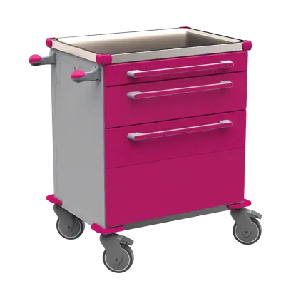 MOBI 07 N vozík zdravotnický plast ABS - fialová