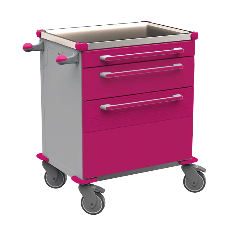 MOBI 07 N vozík zdravotnický plast ABS - fialová