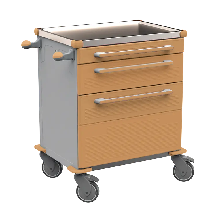 MOBI 07 N vozík zdravotnický plast ABS - hnědobéžová