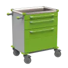 MOBI 07 N vozík zdravotnický plast ABS - zelená