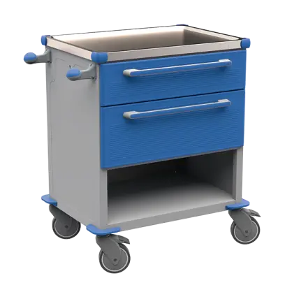 MOBI 10 N vozík zdravotnický plast ABS - modrá