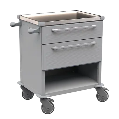 MOBI 10 N vozík zdravotnický plast ABS - šedá