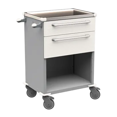 MOBI 50 N vozík zdravotnický plast ABS - bílá