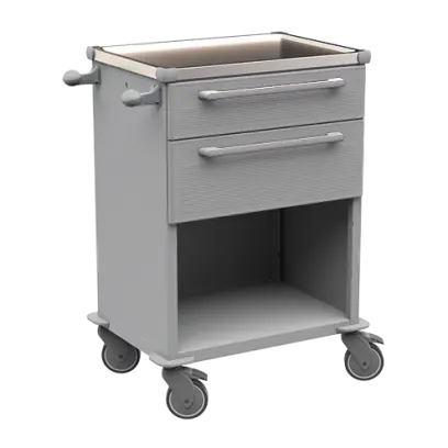 MOBI 50 N vozík zdravotnický plast ABS - šedá