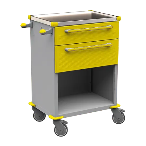 MOBI 50 N vozík zdravotnický plast ABS - žlutá