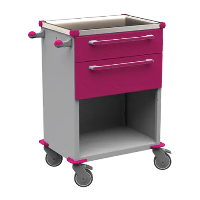 MOBI 50 N vozík zdravotnický plast ABS - fialová