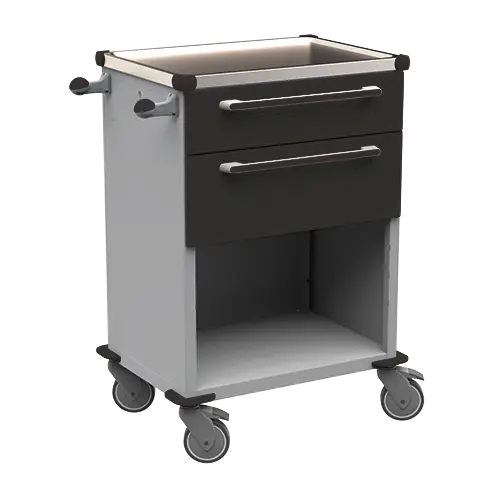 MOBI 50 N vozík zdravotnický plast ABS - černá