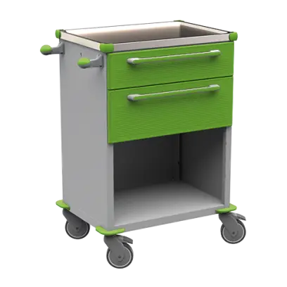 MOBI 50 N vozík zdravotnický plast ABS - zelená