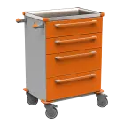 MOBI 51 N vozík zdravotnický plast ABS - oranžová