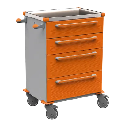 MOBI 51 N vozík zdravotnický plast ABS - oranžová