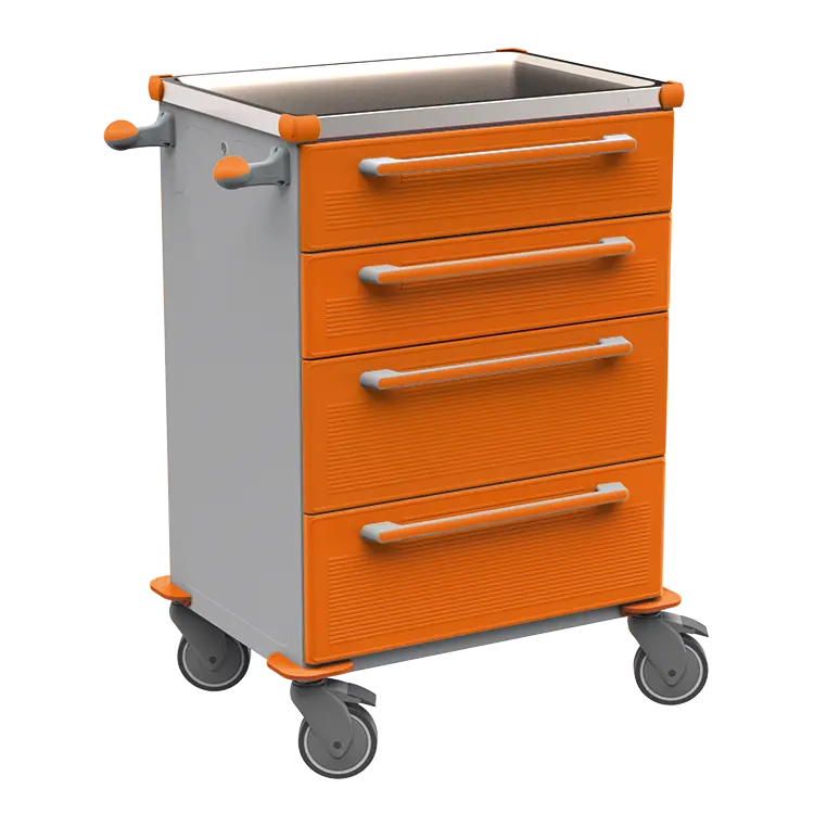 MOBI 51 N vozík zdravotnický plast ABS - oranžová