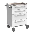 MOBI 51 N vozík zdravotnický plast ABS - bílá