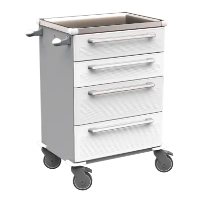 MOBI 51 N vozík zdravotnický plast ABS - bílá