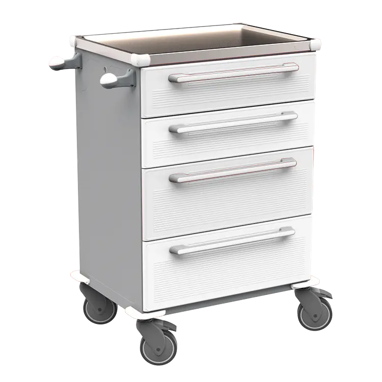 MOBI 51 N vozík zdravotnický plast ABS - bílá