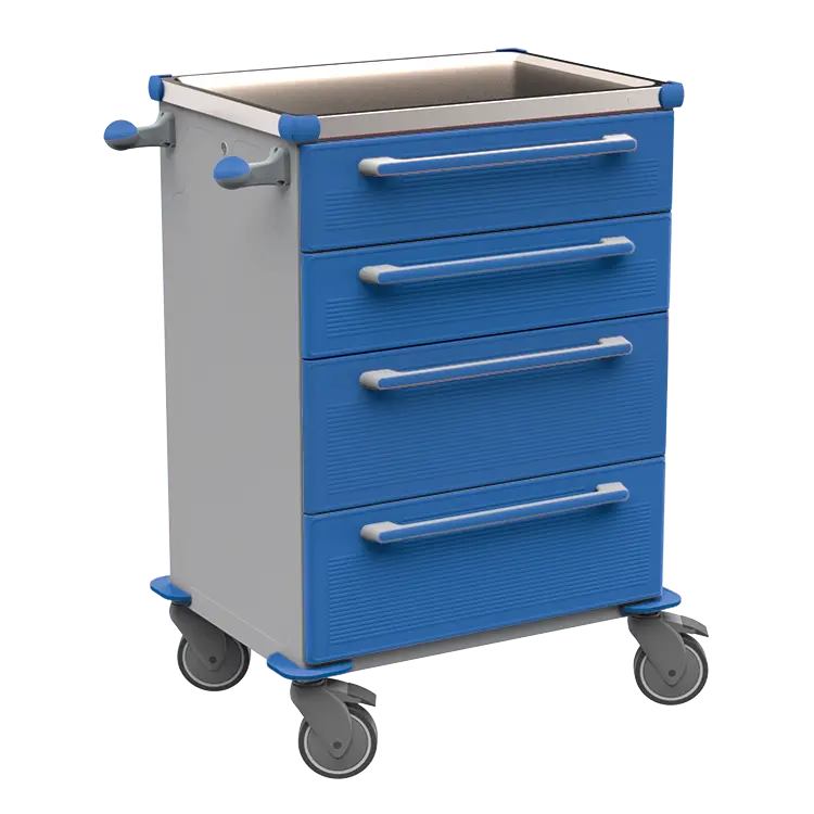 MOBI 51 N vozík zdravotnický plast ABS - modrá