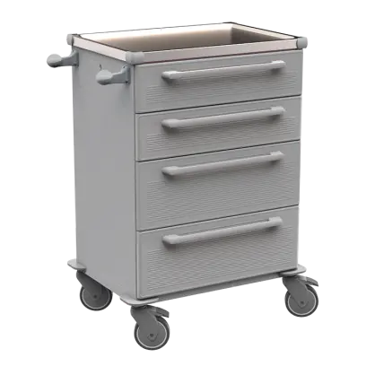 MOBI 51 N vozík zdravotnický plast ABS - šedá