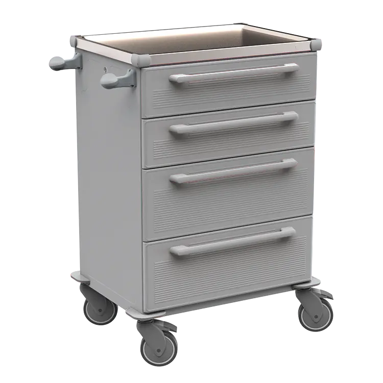 MOBI 51 N vozík zdravotnický plast ABS - šedá