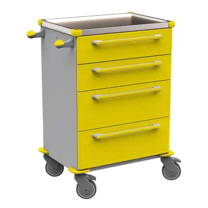 MOBI 51 N vozík zdravotnický plast ABS - žlutá