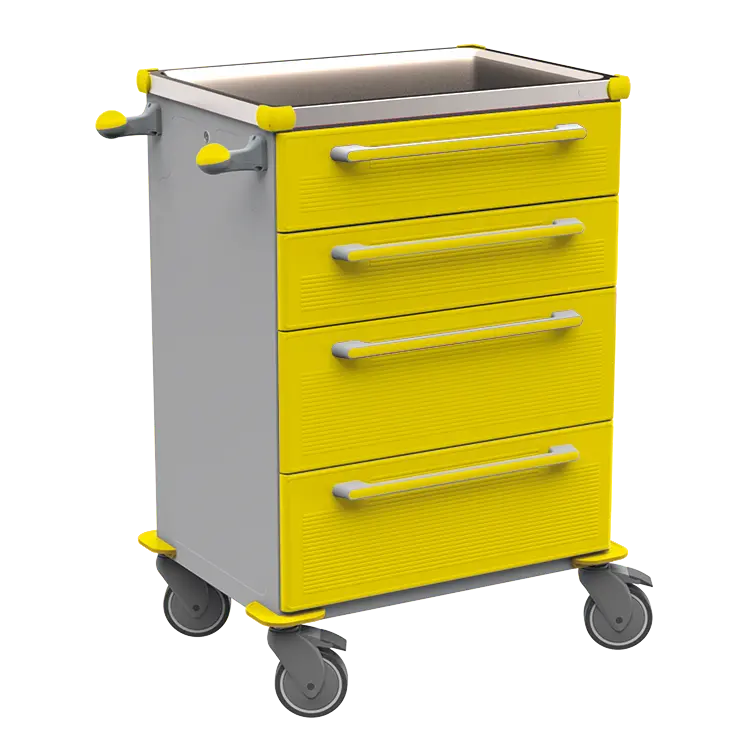 MOBI 51 N vozík zdravotnický plast ABS - žlutá