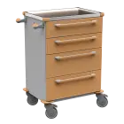 MOBI 51 N vozík zdravotnický plast ABS - hnědobéžová