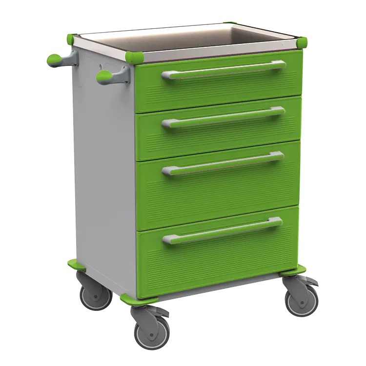 MOBI 51 N vozík zdravotnický plast ABS - zelená